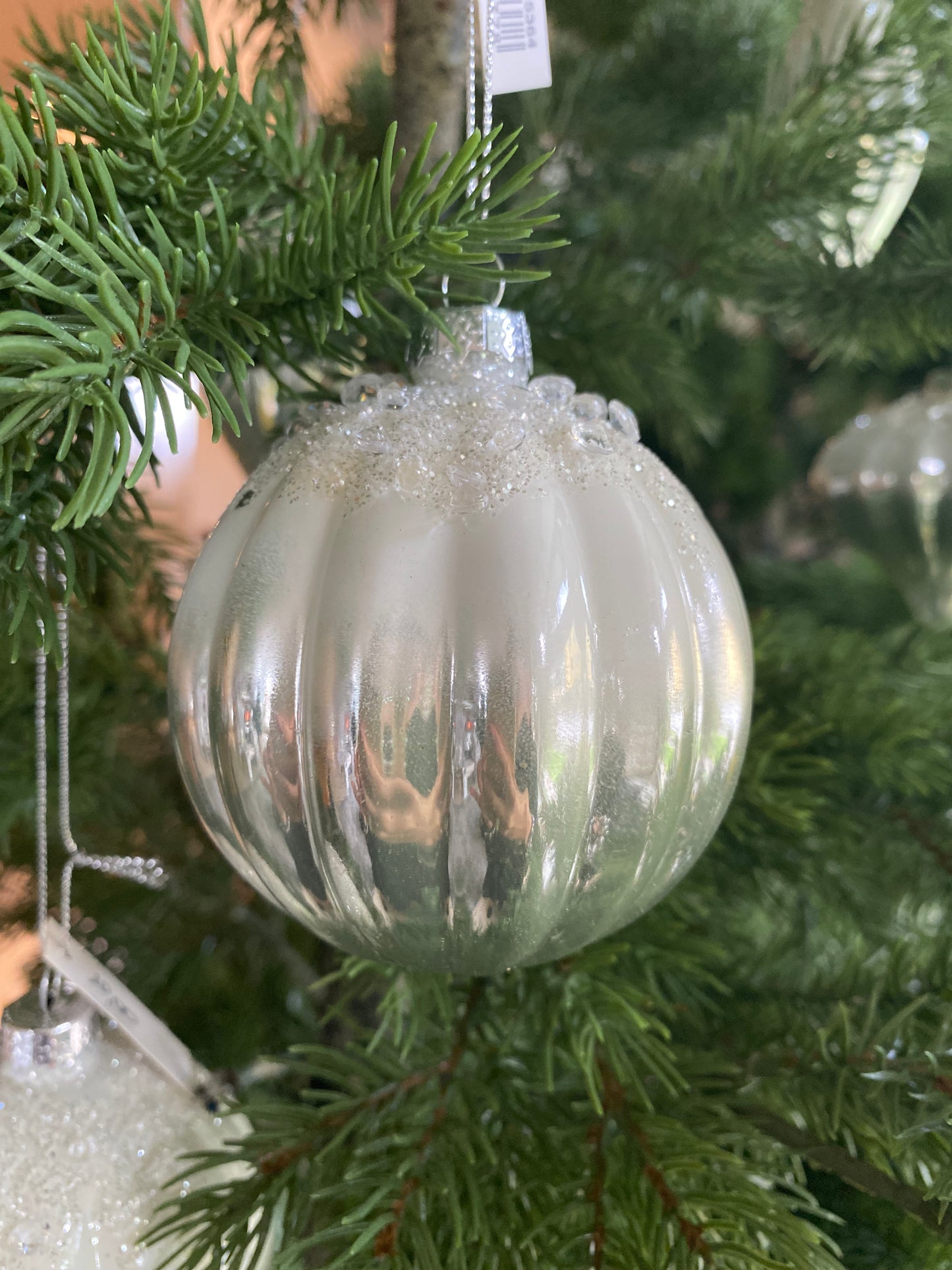 Pallina natalizia Silver+Strass
